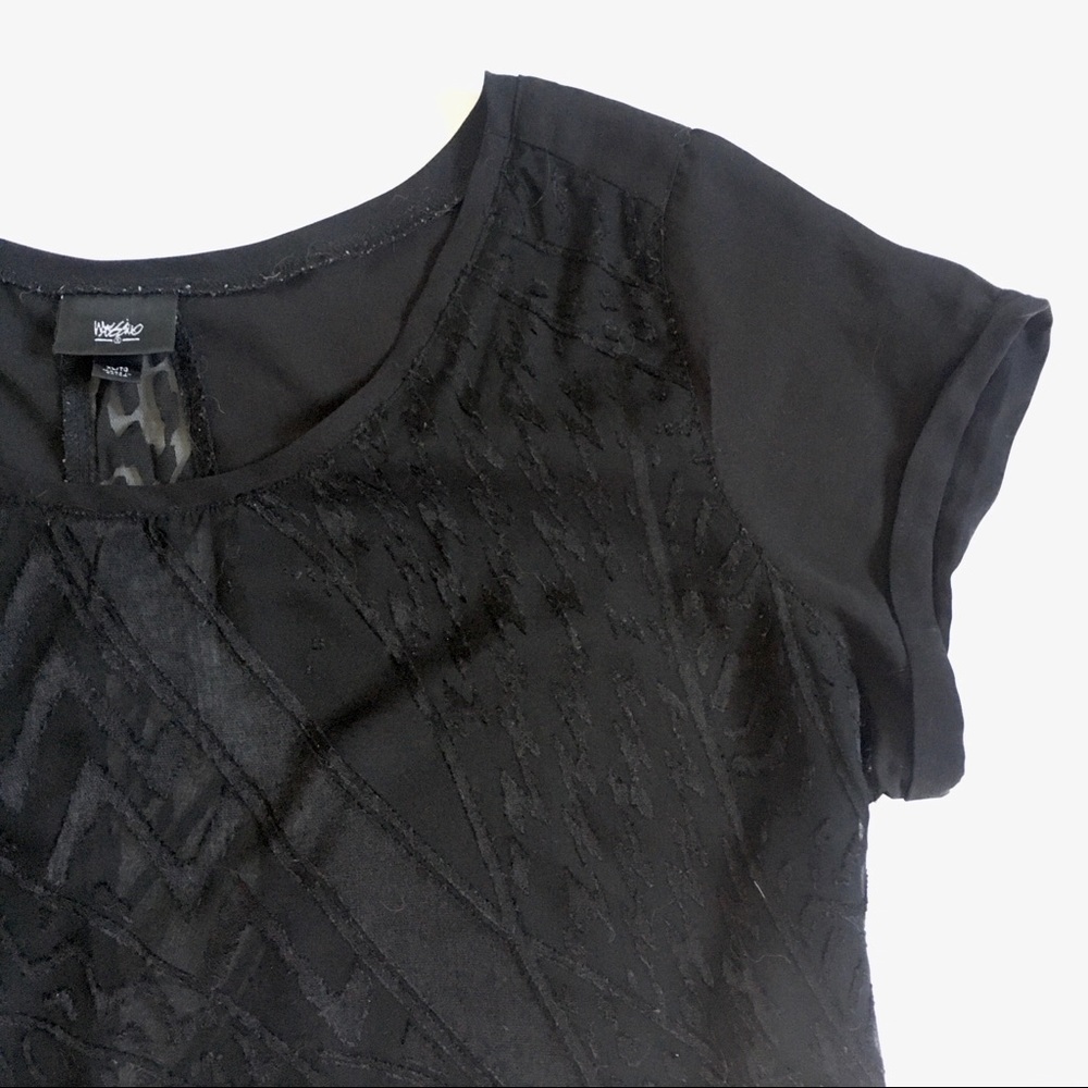 DONATED Mossimo Burnout Sheer High/Low Tunic